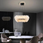 Rock Crystal Square Modern Chandelier - kimoylights