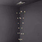 Pearl Spherical Modern Rectangular Chandelier 54”