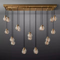 Pearl Spherical Modern Rectangular Chandelier 54”