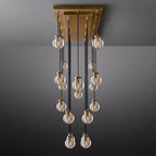 Pearl Spherical Modern Rectangular Chandelier 54”