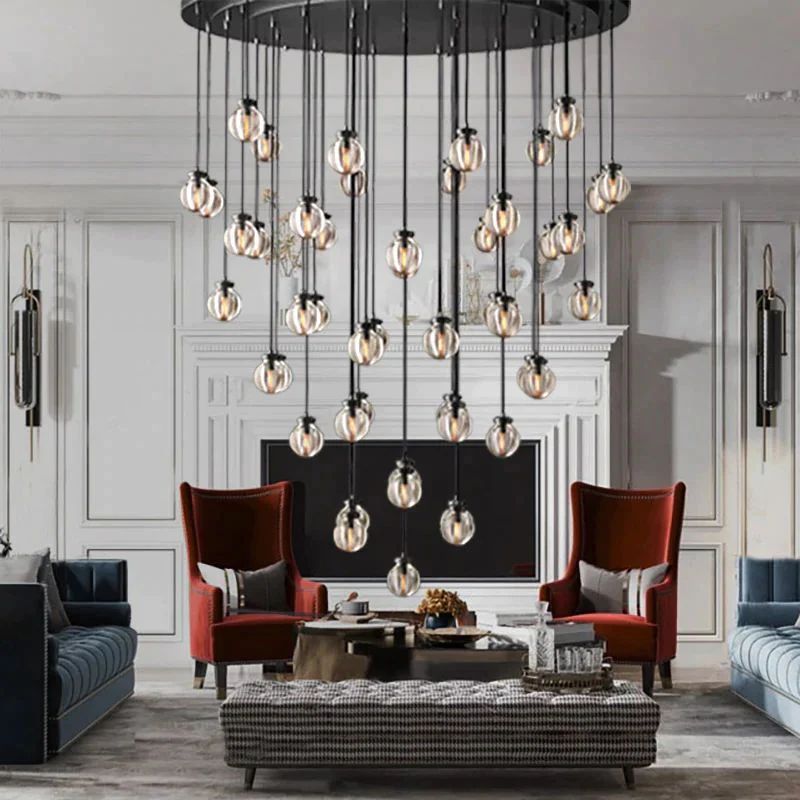 Pearl Spherical Modern Round Chandelier 60''