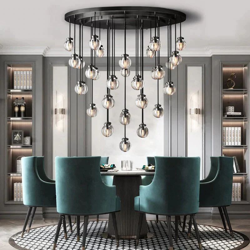 Pearl Spherical Modern Round Chandelier 48''