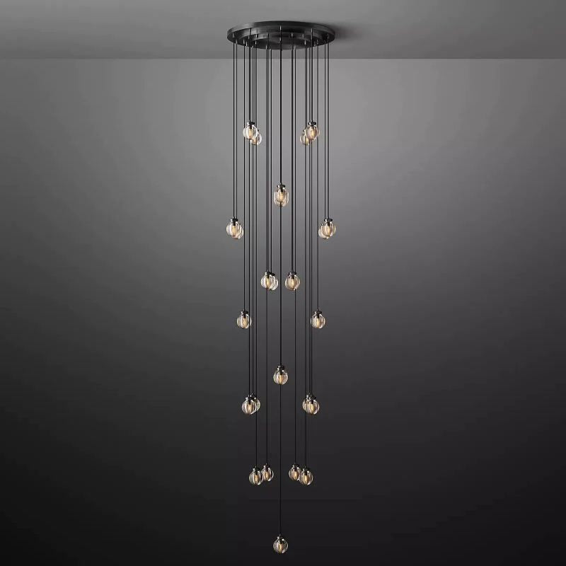 Pearl Spherical Modern Round Chandelier 38''