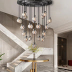 Pearl Spherical Modern Round Chandelier 38''