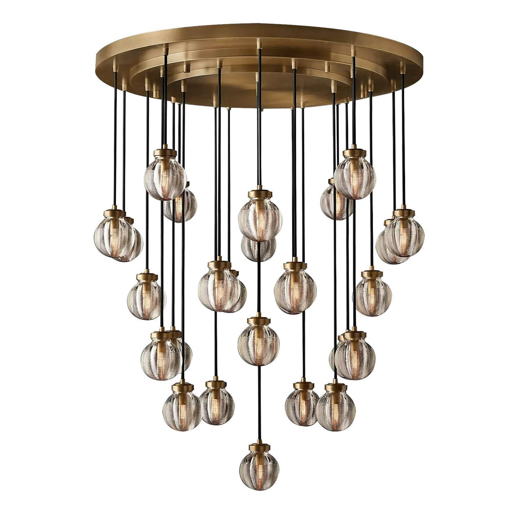 Pearl Spherical Modern Round Chandelier 38''