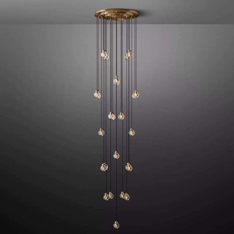 Pearl Spherical Modern Round Chandelier 38''