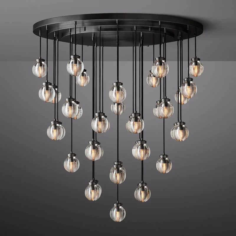 Pearl Spherical Modern Round Chandelier 48''