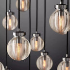 Pearl Spherical Modern Round Chandelier 38''