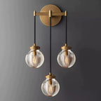 Pearl Spherical Modern Triple Wall Sconce