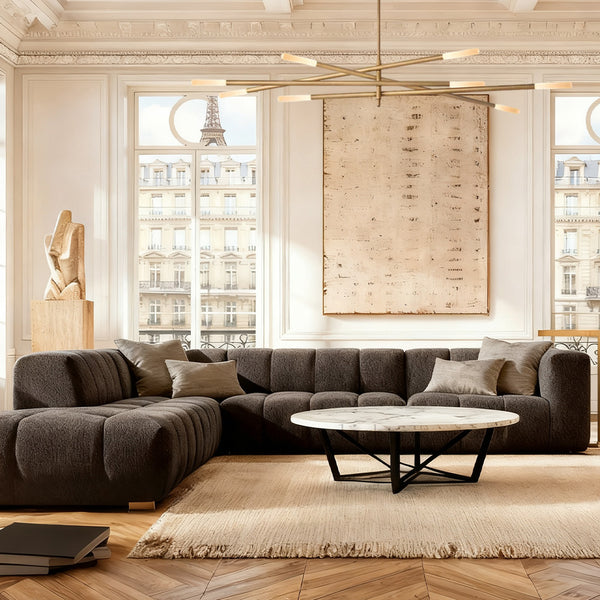 Rouvelle 8-Light Mobile Etched Rod Chandelier