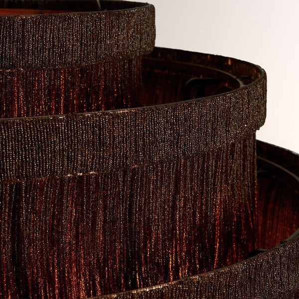 Rowan Jute Fringe Tiered Chandelier