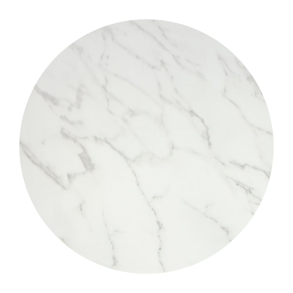 Modern Round Marble Coffee Table 35"