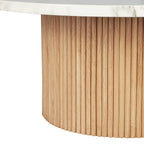 Modern Round Marble Coffee Table 35"