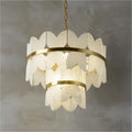 Alabaster Multi-Layer Butterfly Round Chandelier - kimoylights