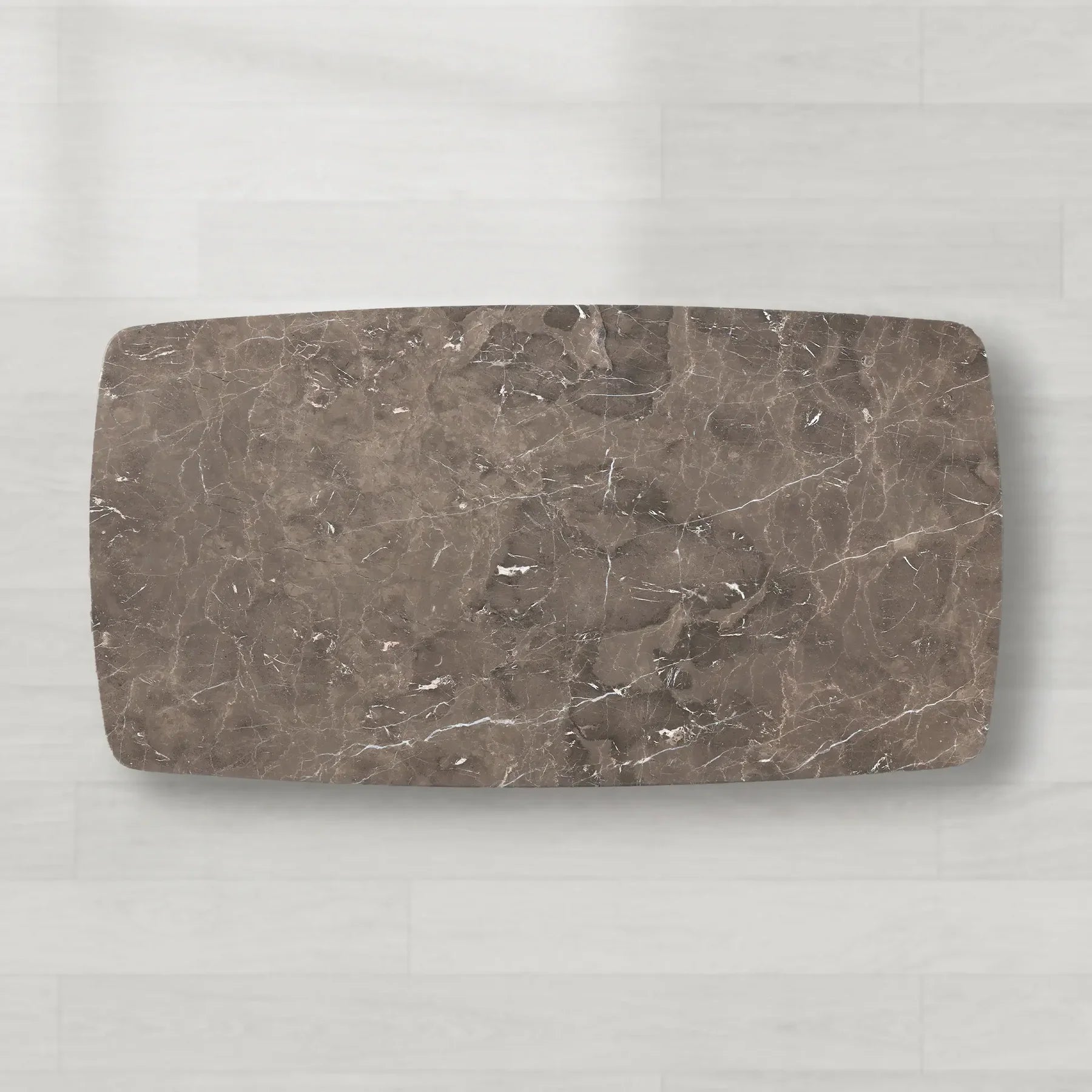 Sailor Germain Rectangular Marble Top Dining Table with Clement Wood Base