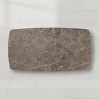 Sailor Germain Rectangular Marble Top Dining Table with Dauphine Base