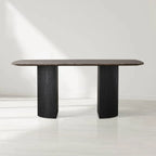 Sailor Germain Rectangular Marble Top Dining Table with Dauphine Base