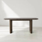 Sailor Germain Rectangular Marble Top Dining Table with Rennes Base