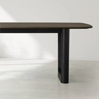 Sailor Germain Rectangular Solid Wood Dining Table with Rennes Base