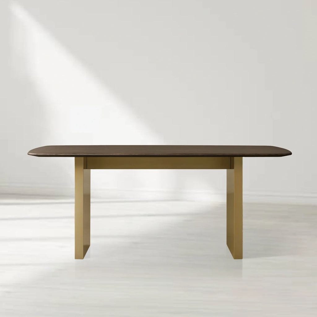 Sailor Germain Rectangular Wood Dining Table with Clement Base