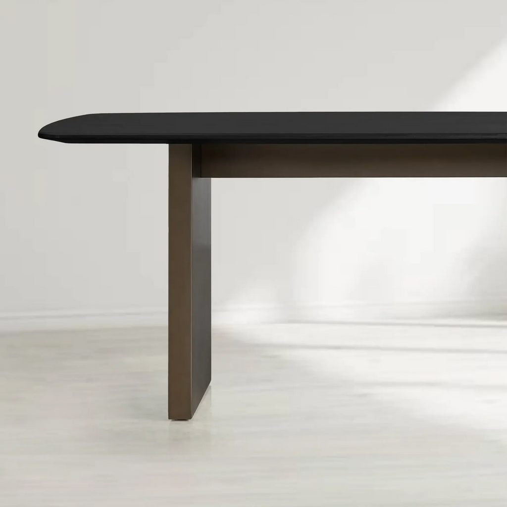Sailor Germain Rectangular Wood Dining Table with Clement Base