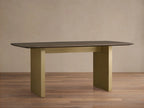 Sailor Germain Rectangular Wood Dining Table with Clement Base