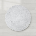 Sailor Germain Round Marble Top Dining Table with Dauphine Base