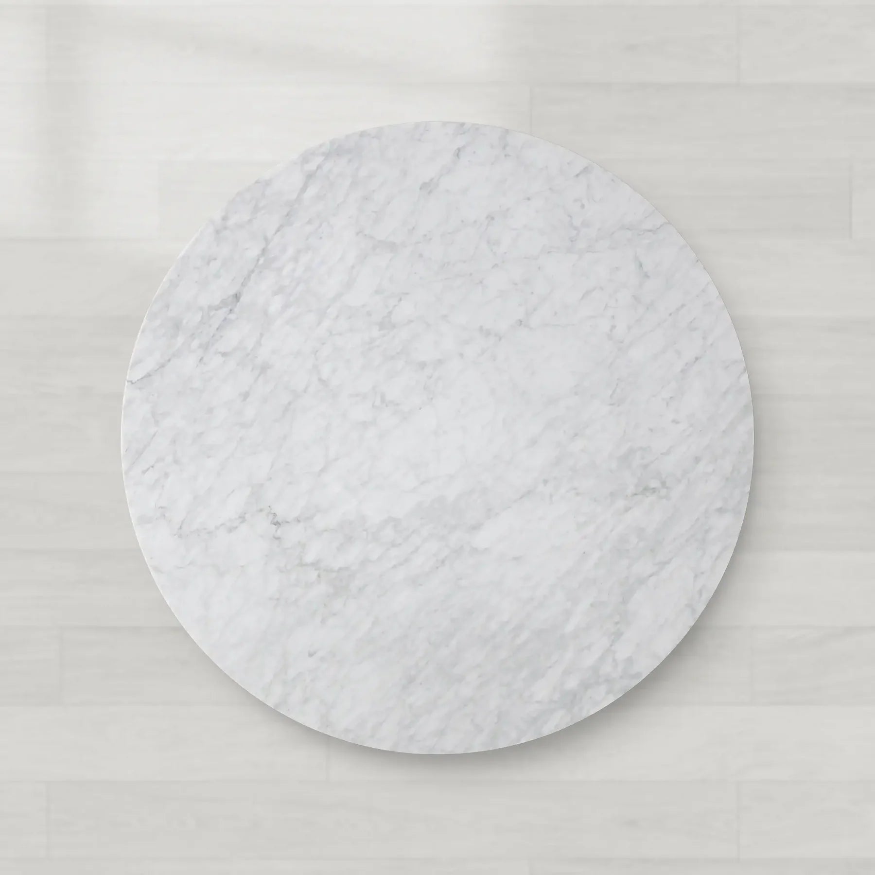 Sailor Germain Round Marble Top Dining Table with Dauphine Base