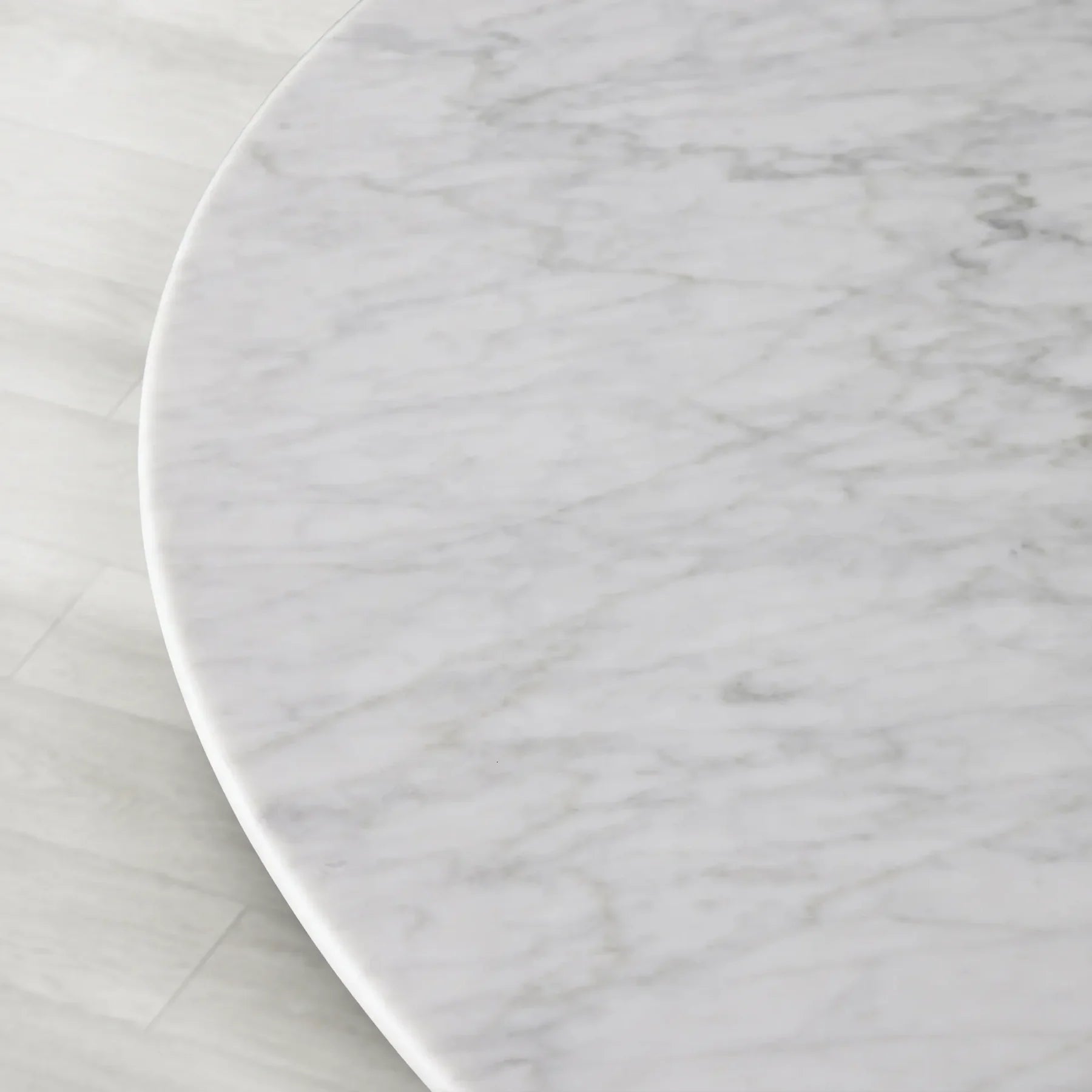 Sailor Germain Round Marble Top Dining Table with Dauphine Base