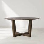 Sailor Germain Round Marble Top Dining Table with Rennes Base