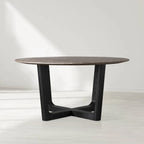 Sailor Germain Round Marble Top Dining Table with Rennes Base
