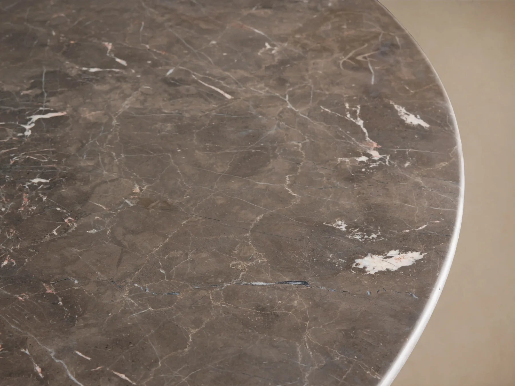 Sailor Germain Round Marble Top Dining Table with Rennes Base