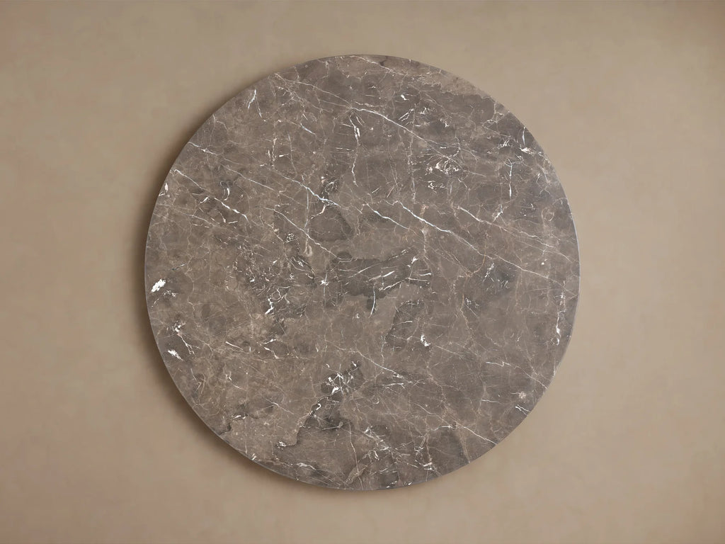 Sailor Germain Round Marble Top Dining Table with Rennes Base