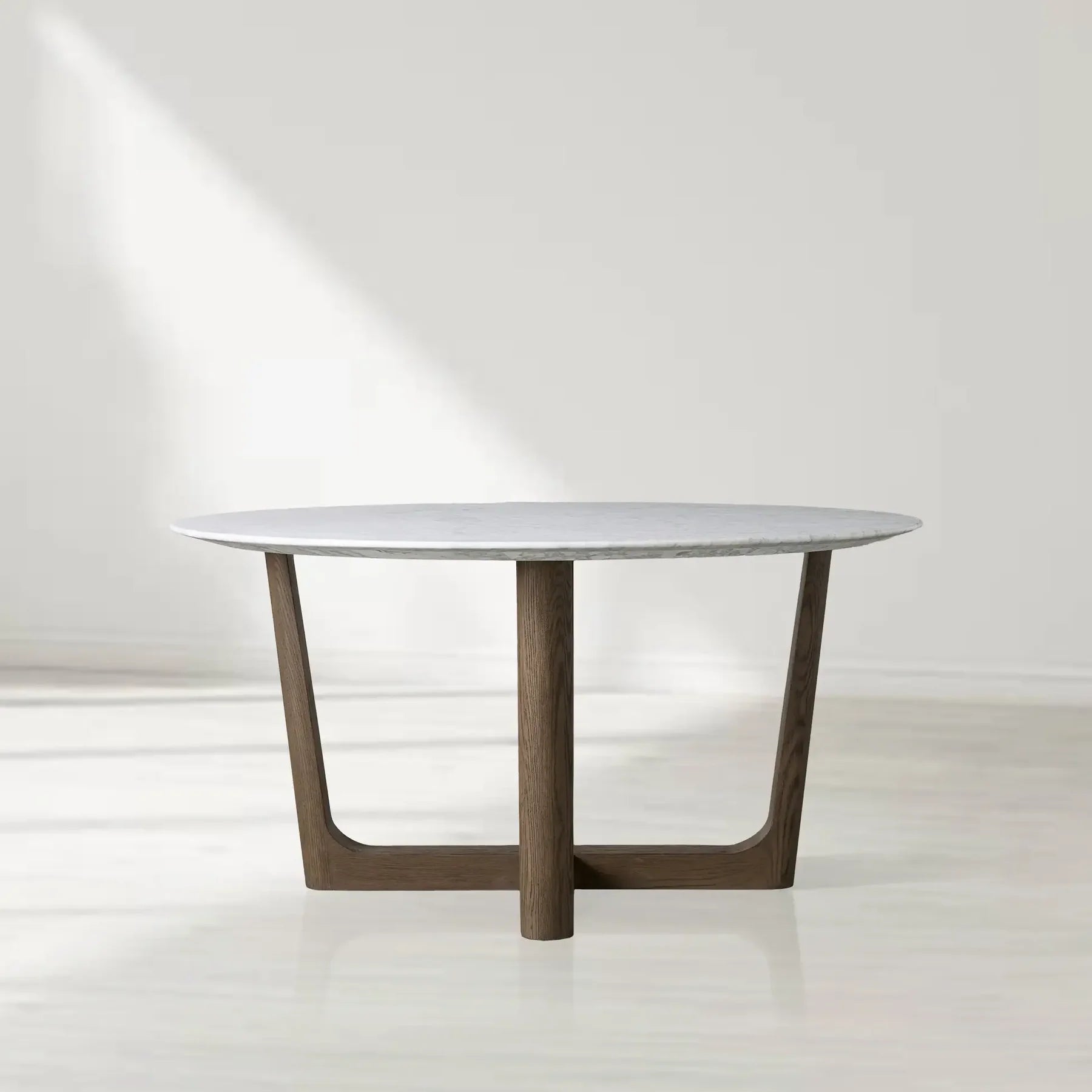 Sailor Germain Round Marble Top Dining Table with Rennes Base