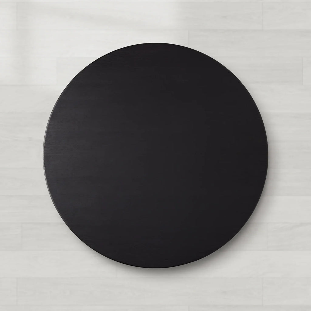 Sailor Germain Round Oak Wood Dining Table with Clement Base