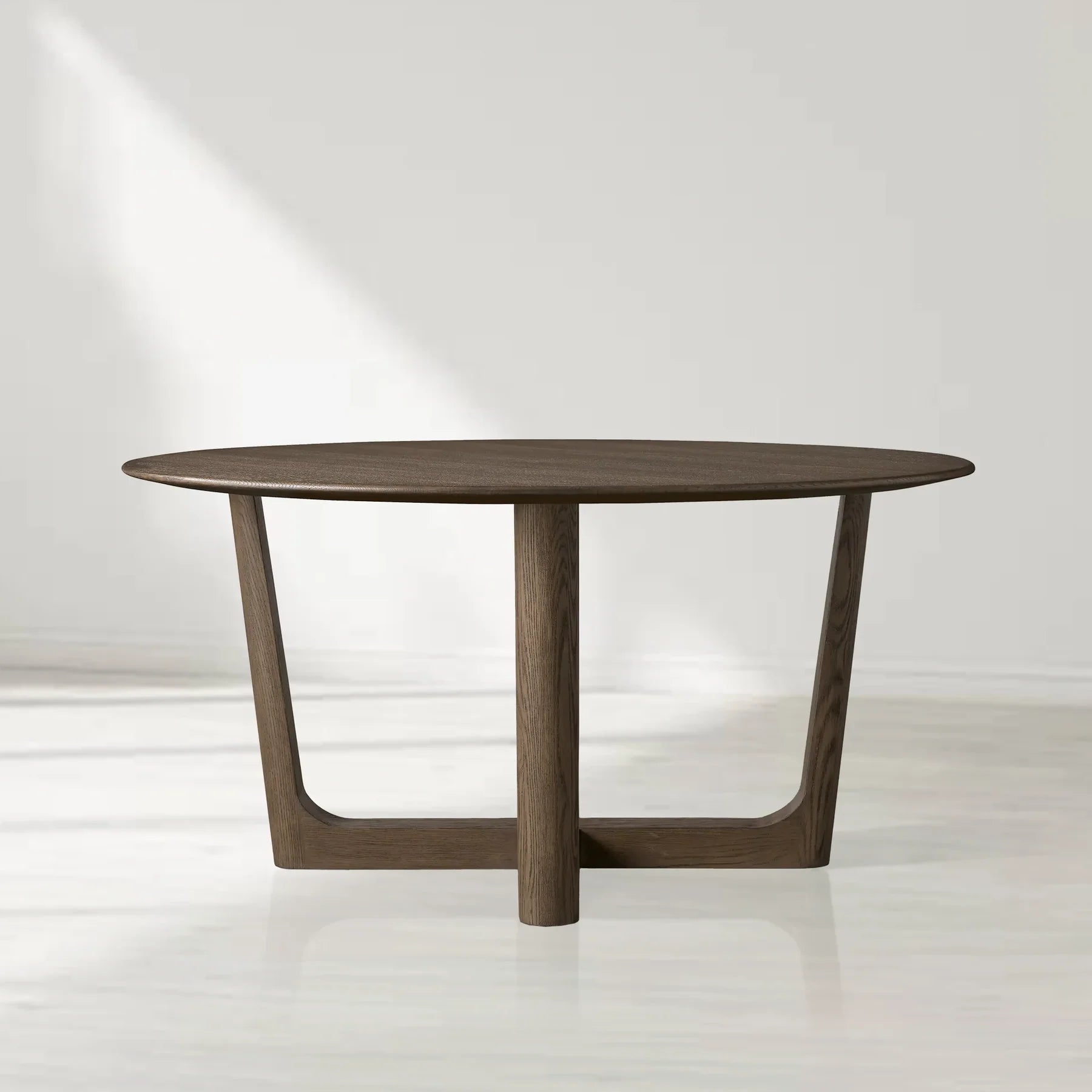 Sailor Germain Round Oak Wood Dining Table with Rennes Base