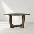 Sailor Germain Round Oak Wood Dining Table with Rennes Base