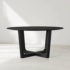 Sailor Germain Round Oak Wood Dining Table with Rennes Base