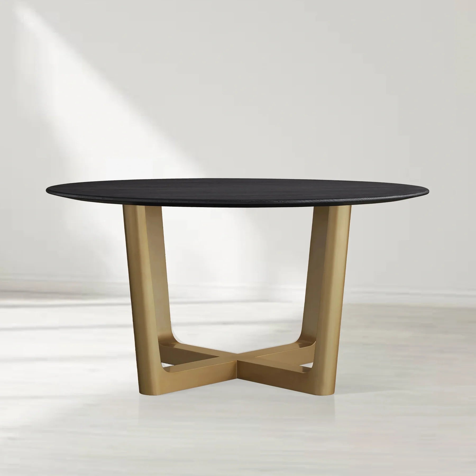 Sailor Germain Round Oak Wood Dining Table with Rennes Base