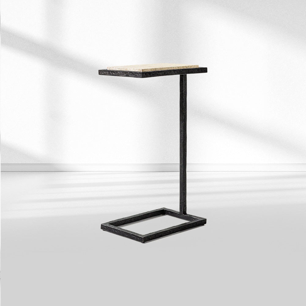 SalVerve Stone Rectangular C Table