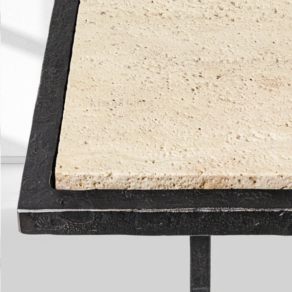 SalVerve Stone Rectangular C Table