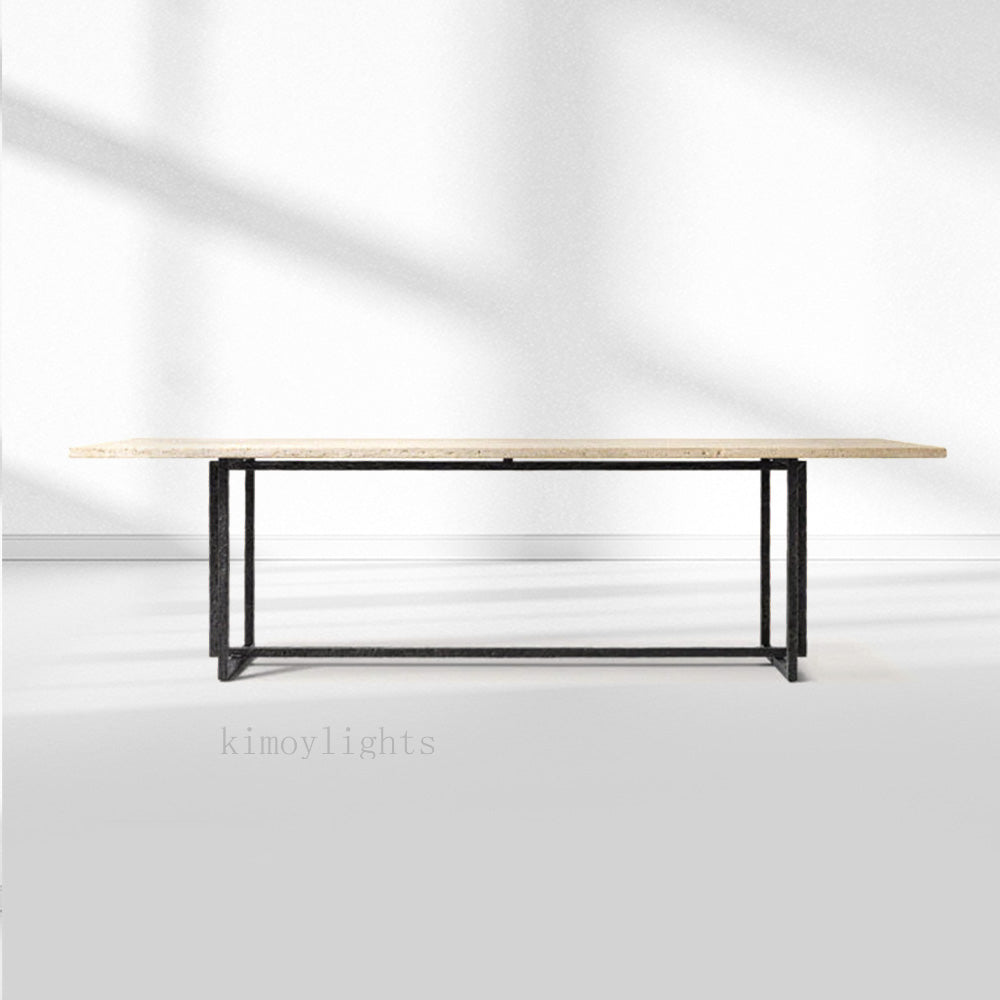 SalVerve Stone Rectangular Dining Table