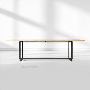 SalVerve Stone Rectangular Dining Table