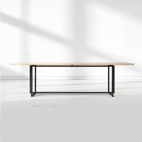 SalVerve Stone Rectangular Dining Table