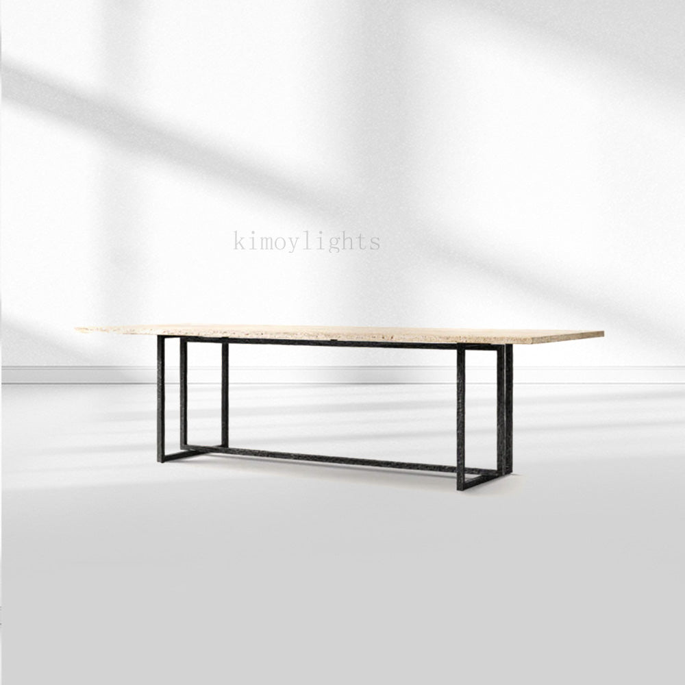 SalVerve Stone Rectangular Dining Table