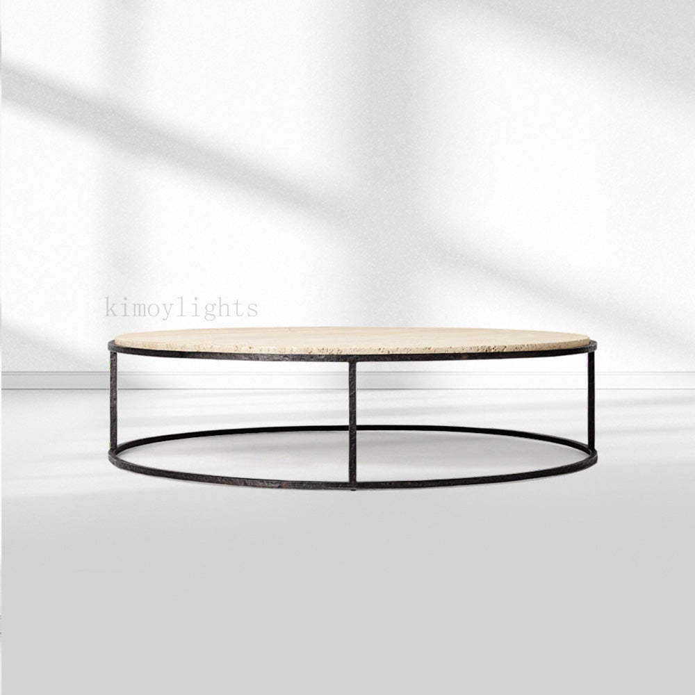 SalVerve Stone Round Coffee Table