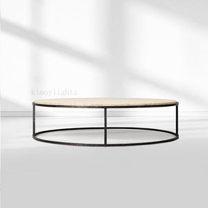 SalVerve Stone Round Coffee Table