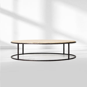 SalVerve Stone Round Coffee Table