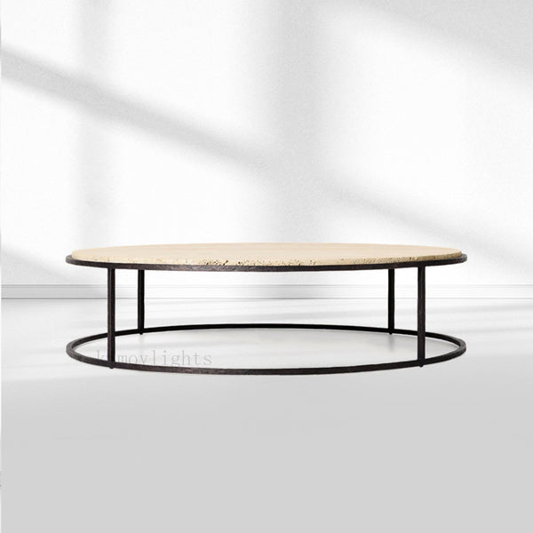 SalVerve Stone Round Coffee Table