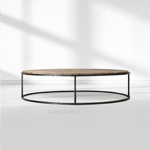 SalVerve Stone Round Coffee Table